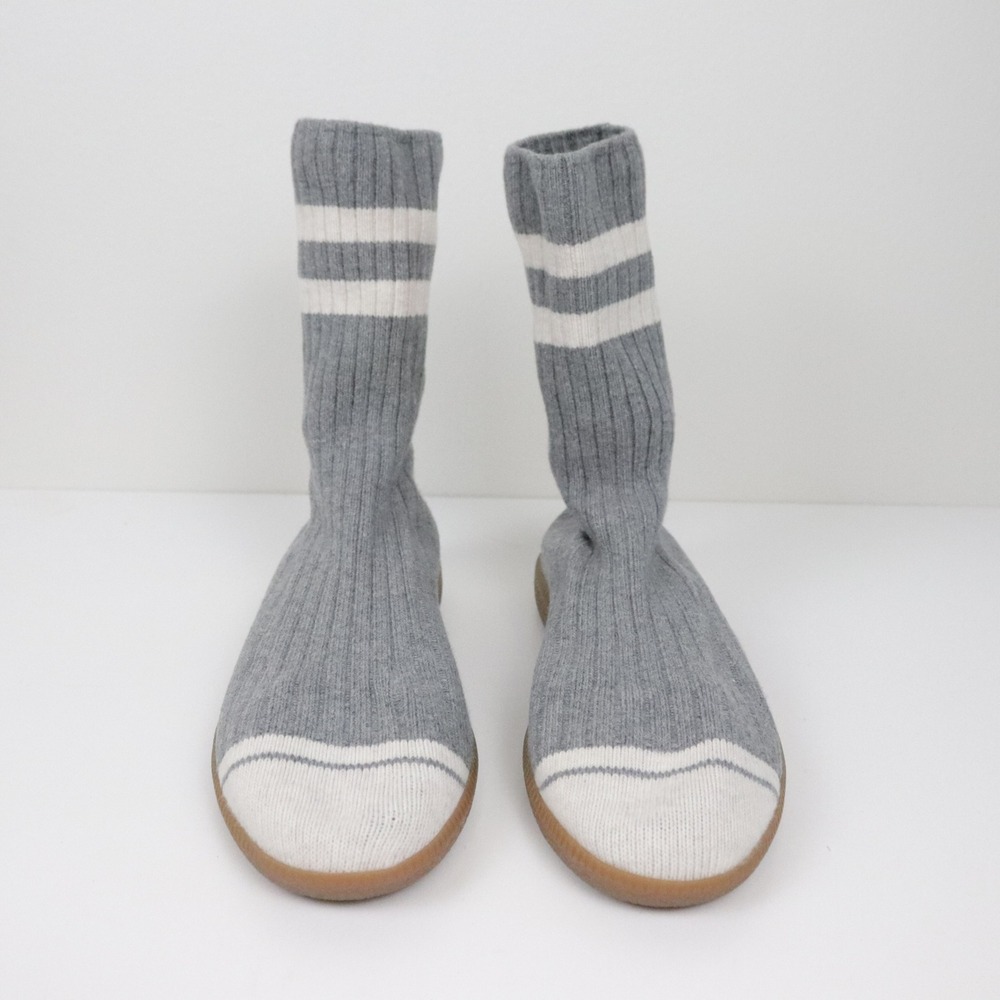 Brave Pudding Varsity Strolls Womens Sock Shoe 8 Grey Knit Sneakers - Picture 3 of 9